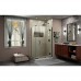 DreamLine Unidoor-X 39 1/2 in. W x 34 3/8 in. D x 72 in. H Frameless Hinged Shower Enclosure in Satin Black - E12706534-09 - B07H6YYJXV